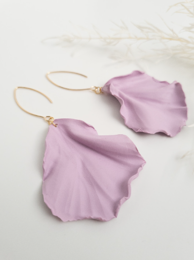 Petal clearance drop earrings